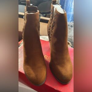 Carlos by Carlos Santana Studded Suede Booties